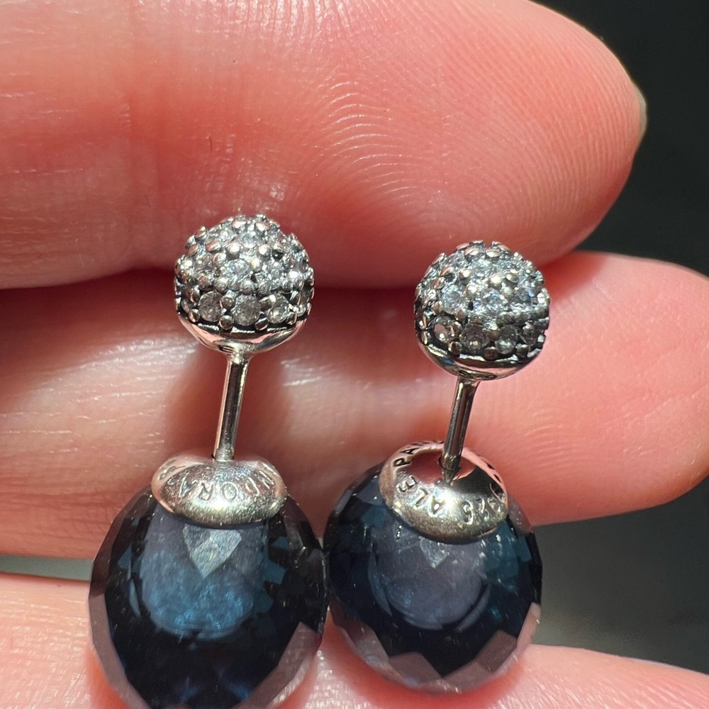 Shimmering Drops Stud Earrings - image 5